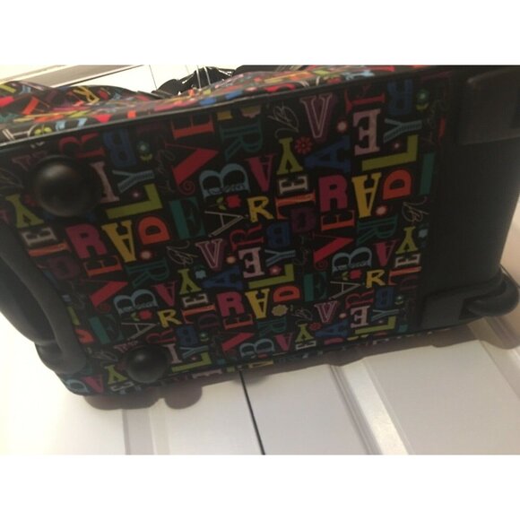 Vera Bradley Rolling From A To Vera Duffel Carry On Travel Luggage‎ Suitcase - Picture 7 of 11